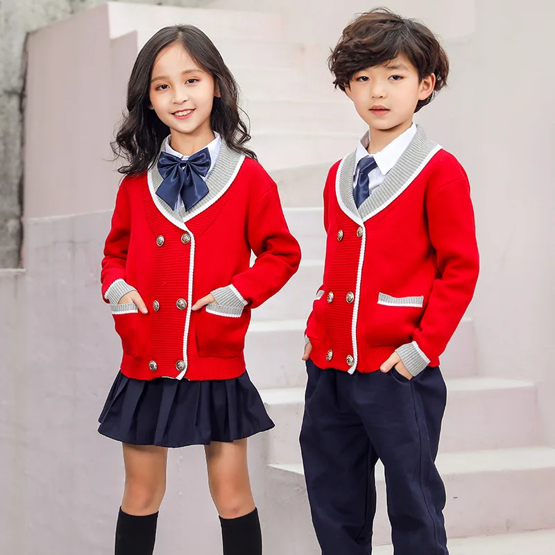 Free Primary School Uniform Samples New Design Customized Primary School Uniform