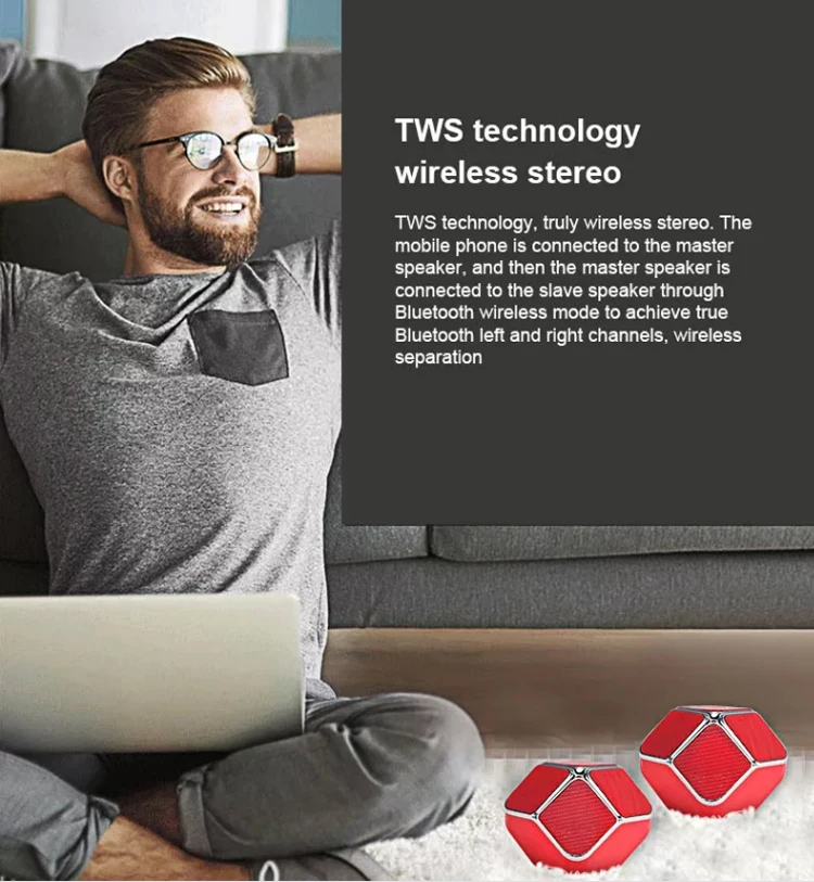 Hot Selling Touch Button FM Radio Wireless Speaker Handfree Celling Bluetooth Speaker With TF Card - ANKUX.COM