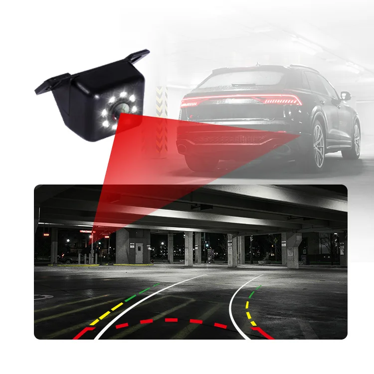 OEM 8 LED IR Night Vision Car Rear View Camera 170 Degree Wide Angle Hd Color Image Waterproof Parking Backup Reverse Camera