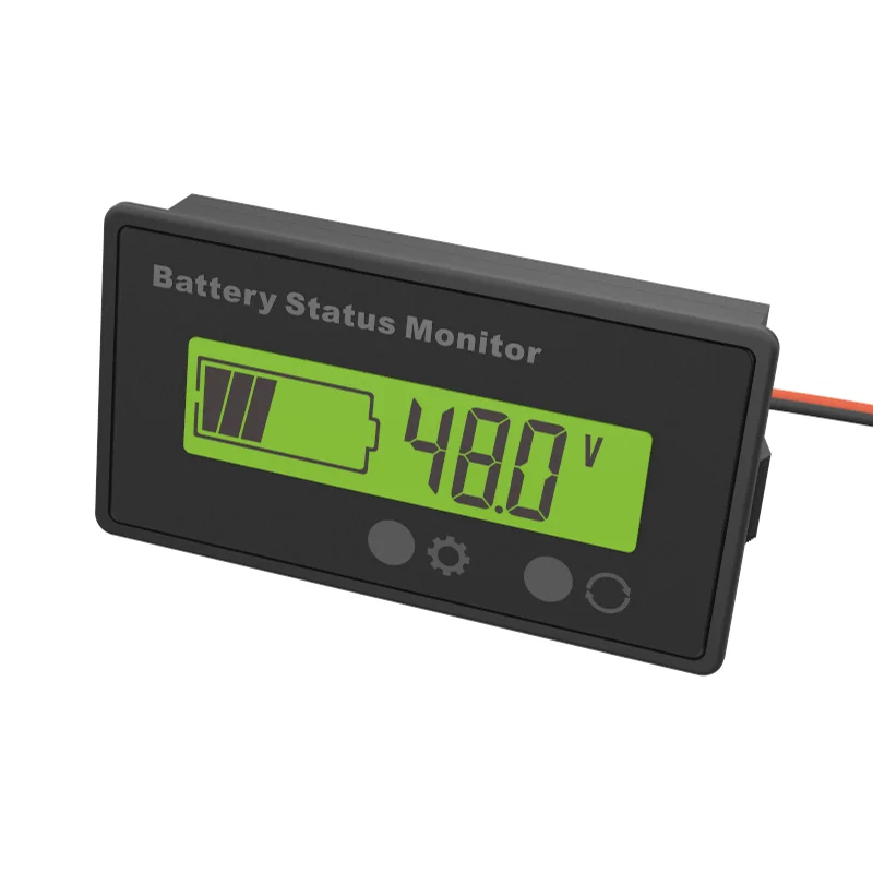 LCD Digital Voltmeter Voltage Meter Tester Acid Lead Lifepo4 Lithium Battery 12V/24V/36V/48V Capacity Indicator Car Motorcycle