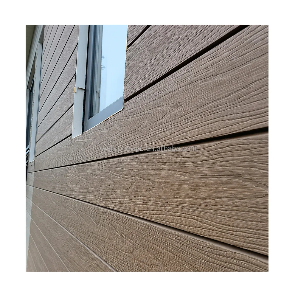 Wall Panels Boards Wood Facade Panel Wood Veneer Exterior Panel Wall Cover Interior PVC Exterior Wall Cladding Fascia Cladding