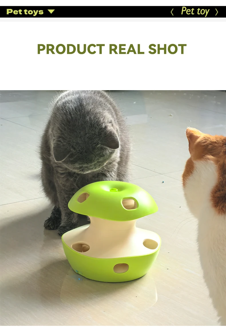 New Cat Electric Toy apple Shape butterfly Caterpillars on the Upper and Lower Layers Can Be Selected to Tease the Cat Stick manufacture