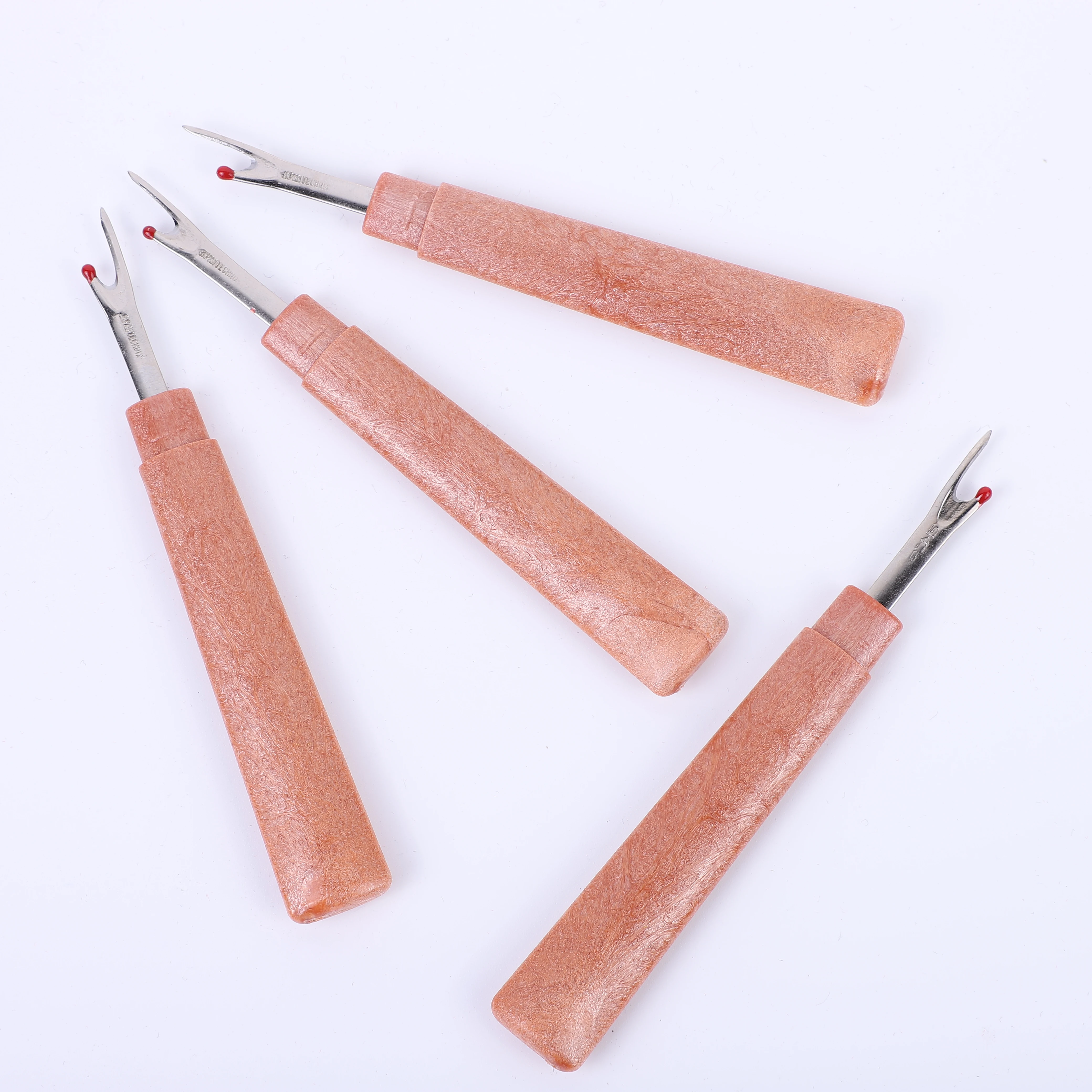 Оптовая продажа, рекламный мини-инструмент для шитья с деревянной ручкой 13 см