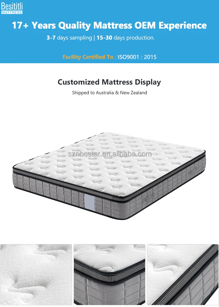 Fast Customizing Pocket Spring Mattresses Bed Hotel Hybrid Matress Rolled Up In A Box Buy 5
