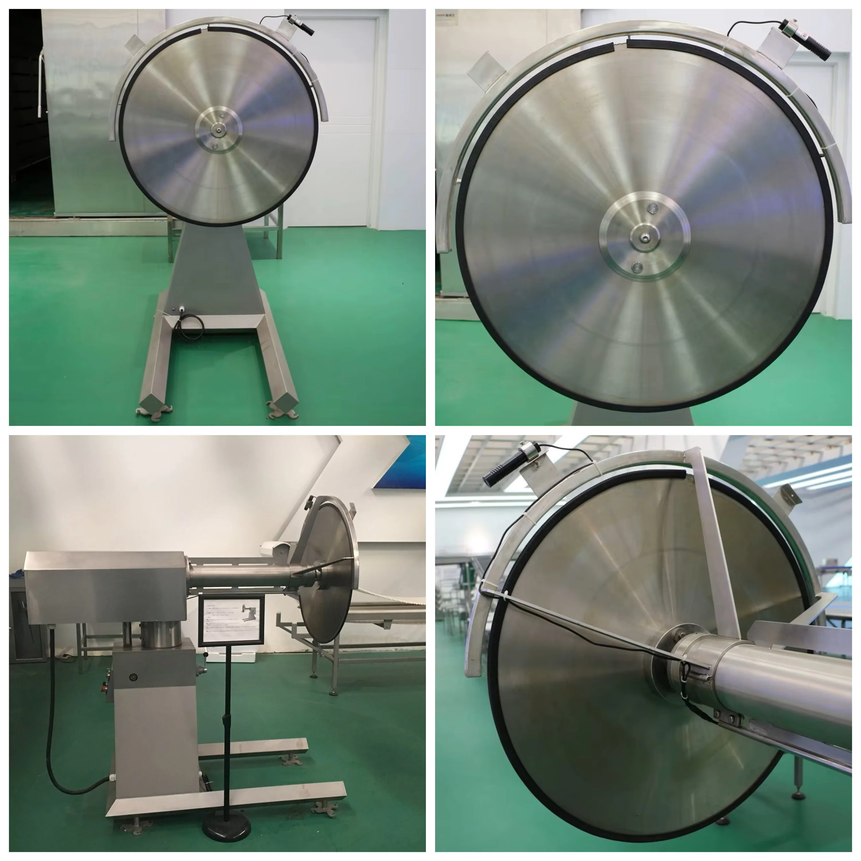 Automatic and durable vertical circular butcher saw for cutting frozen whole hog, beef and goat in the factory