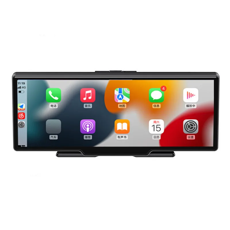 10 26 дюймов 4K 3840*2160P Dash Cam Carplay и Android Авто приборной панели автомобиля видео запись Wi-Fi Запись цикла с помощью приложения на телефоне Автомобильный