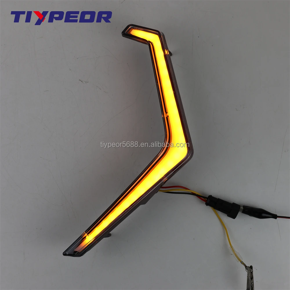 product tiypeor e mark approval front led drl lights headlights with turn signal lights assembly for polaris rzr xp 1000 2019 2020-4