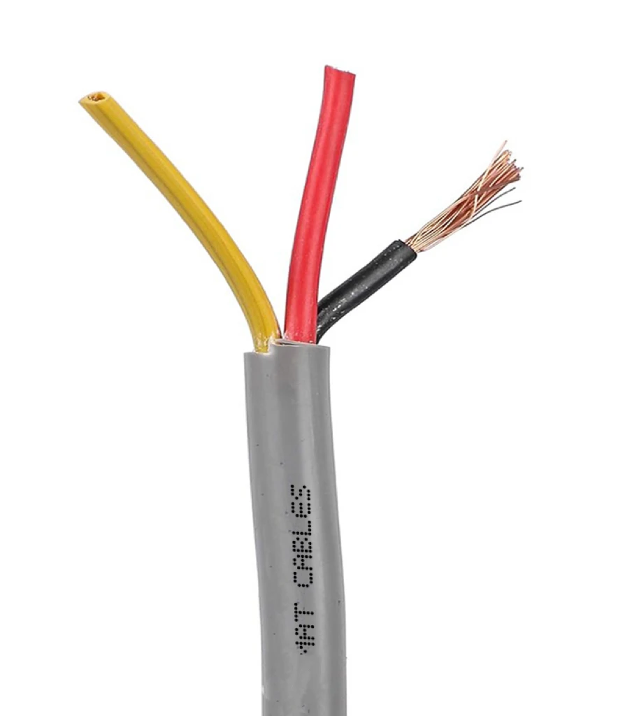 2.5mm² 3 Core Electric Cable PVC Insulated Flexible Bare Copper Power Cable, Bla