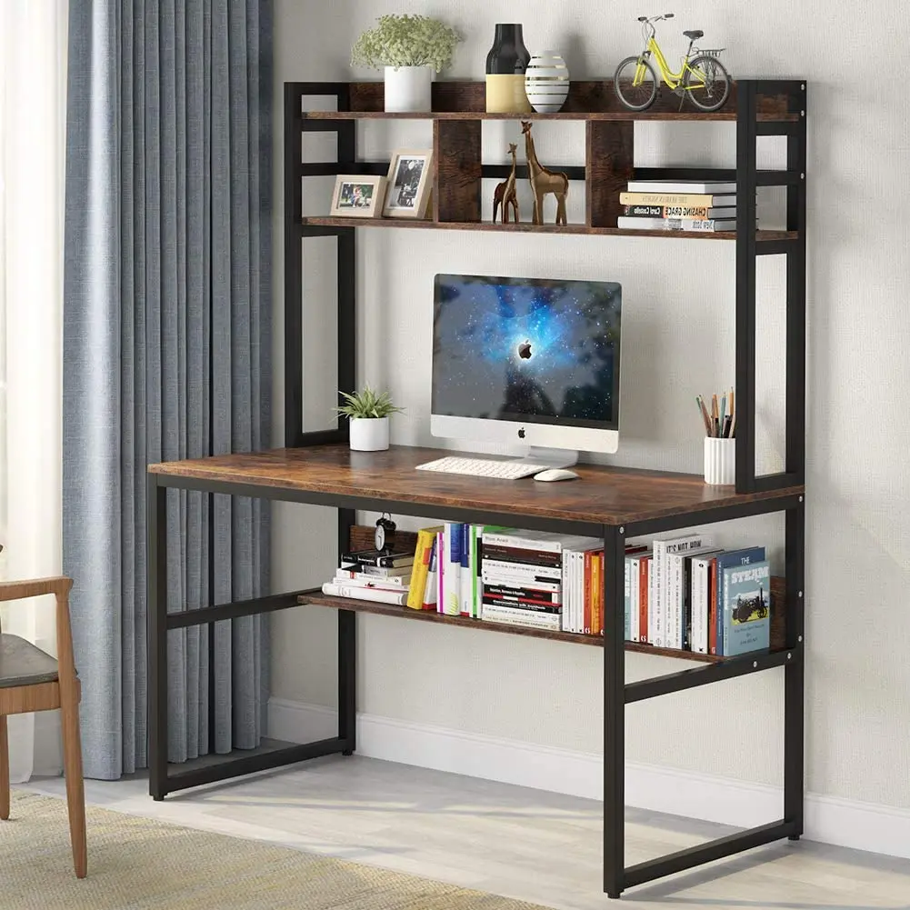 FREE SAMPLE Computer Desk with Hutch - Perfect for Home Office
