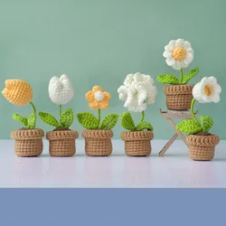 Набор для творчества и вязания крючком набор цветочных горшков удобный начинающих взрослых подростков домашний декор «сделай сам» идея подарка