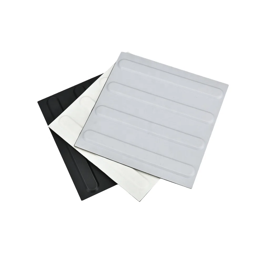 polyurethane pvc/pu plastic rubber tactile tile paving mats for blind anti-slip