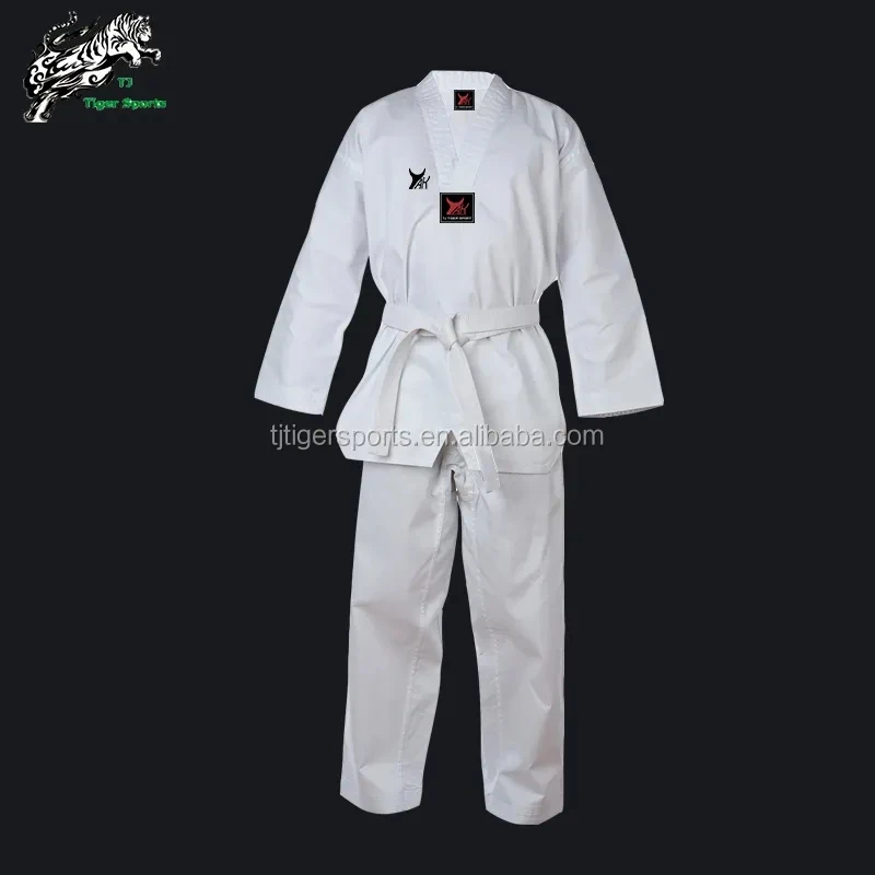Custom Wtf Ribbed Material Taekwondo Uniform Buy Custom Taekwondo
