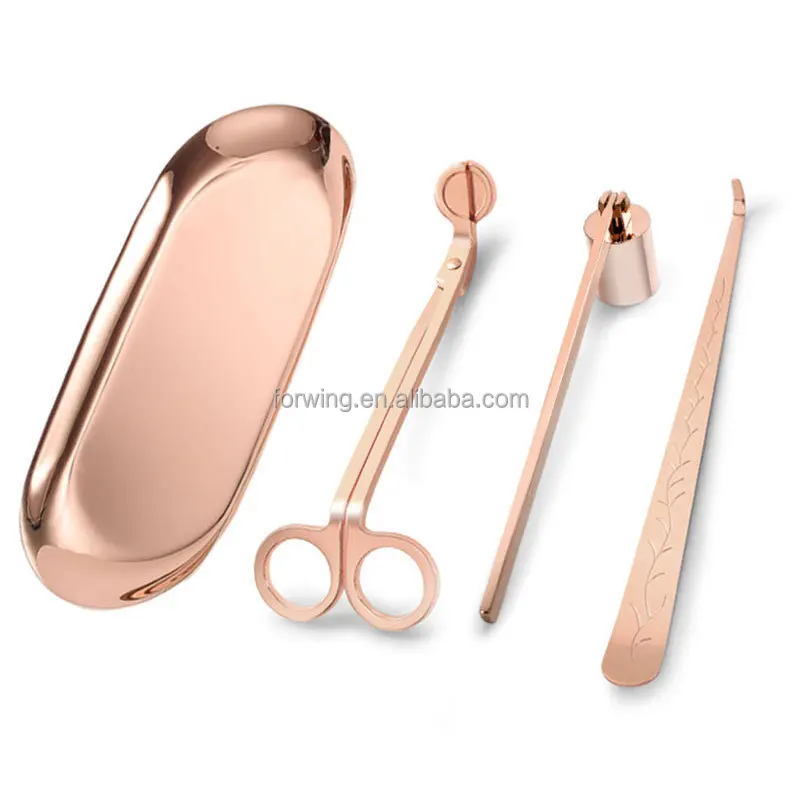 Candle Care Tools Set Candle Wick Trimmer Scissors Dipper Snuffer Tray Candle Accessories Set