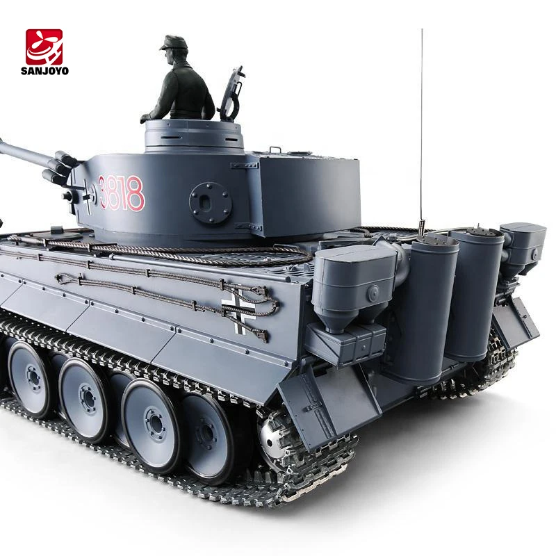 In Stock 1/16 German Tiger RC Heavy Model Henglong 3818 Remote Control Tank  Rc Cars Toys