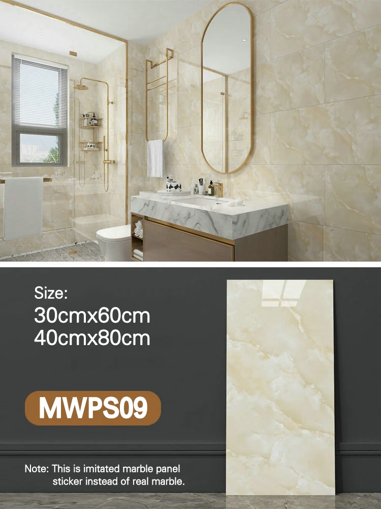 Waterproof PVC Marble Wall Panels - 3D Design, Eco-Friendly, Moisture ...