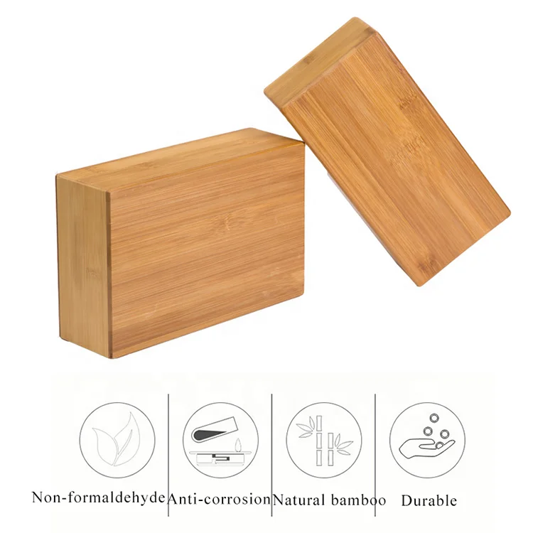 YUANFENG Натуральный Бамбуковый блок для йоги кирпич для йоги печать бамбука на заказ