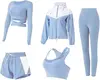 Blue five-piece set