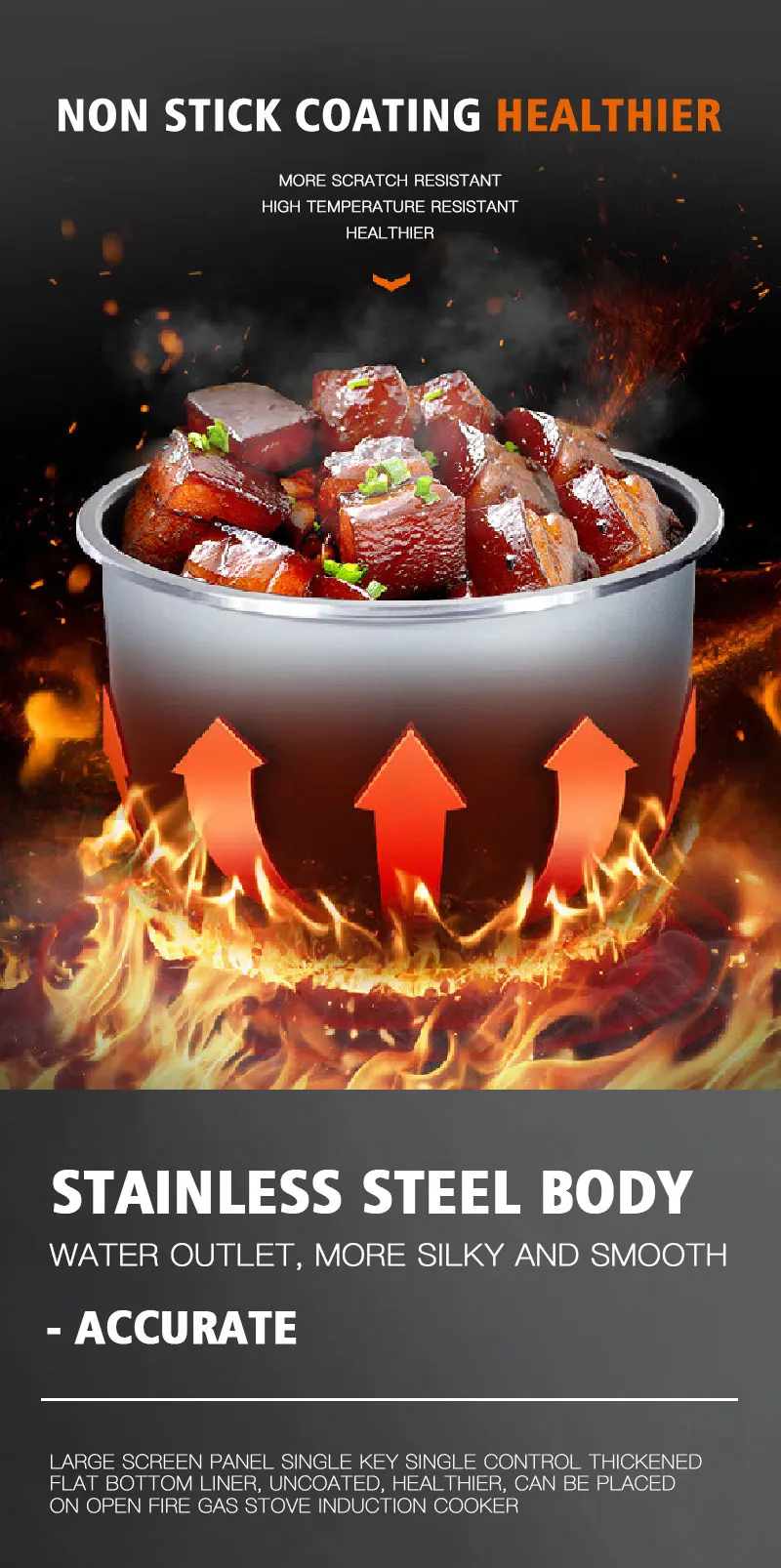 Dsp Kitchen Digital Electric Multi Rice Cooker Stainless Cooking Multi