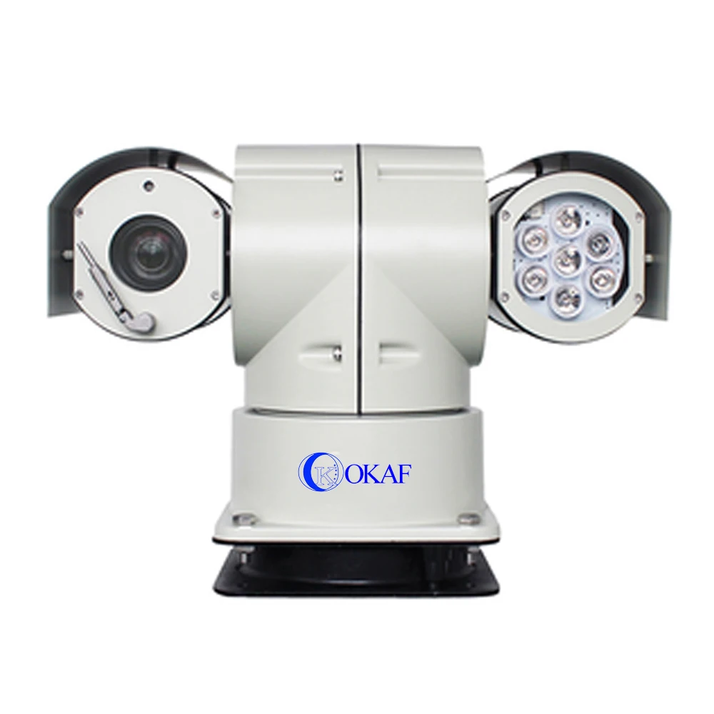 Pelco D RS485 Vehicle Mounted PTZ Camera 20x Optical Zoom