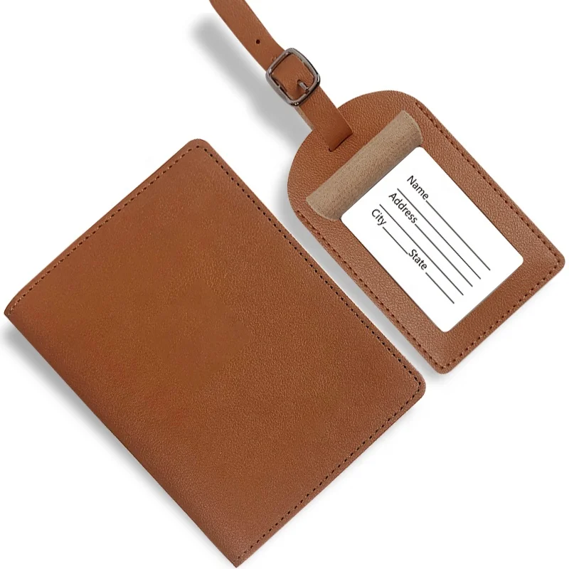 Leather Passport Holder With Luggage Tag Anime Passport Cover For Man And  Woman - Buy Passport Holder And Luggage Tag,Passport Holder Cover Product  on 