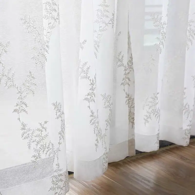 Z-used windows for Sheer Turkish Flocking Curtain of Models Fabric