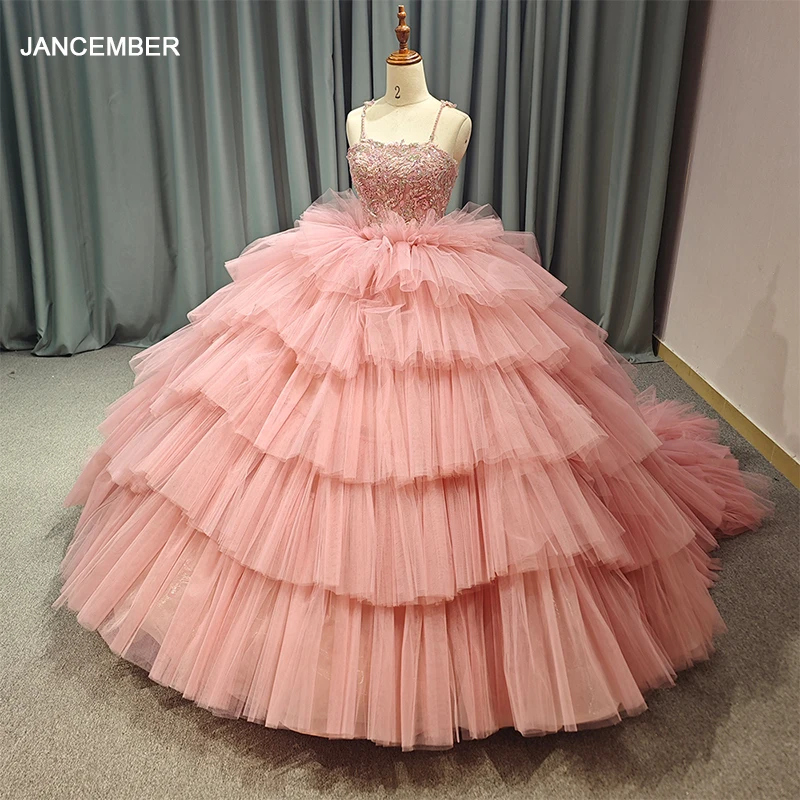 white christmas dresses Long Sweet 16 Quinceanera Ball Gown main image 1
