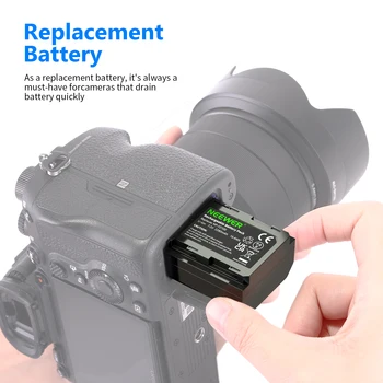 Neewer Battery Pack Replacement for  NP-FZ100 A9 A7III A7RIII Cameras and VG-C3EM Grip, 2280mAh Rechargeable Li-ion Battery product image