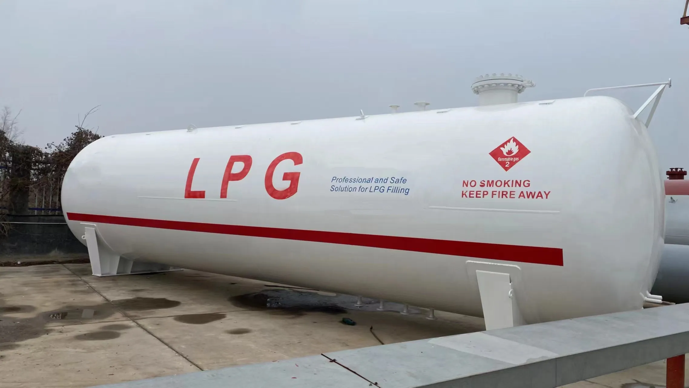 Huagang Horizontal 5m3-200m3 Lpg Liquefied Petroleum Gas Propane ...