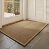 Rubber woven mat - beige