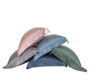 Modern Eco-Friendly Pure Bamboo Pillowcover Solid Woven Design for Home and Hotel Use