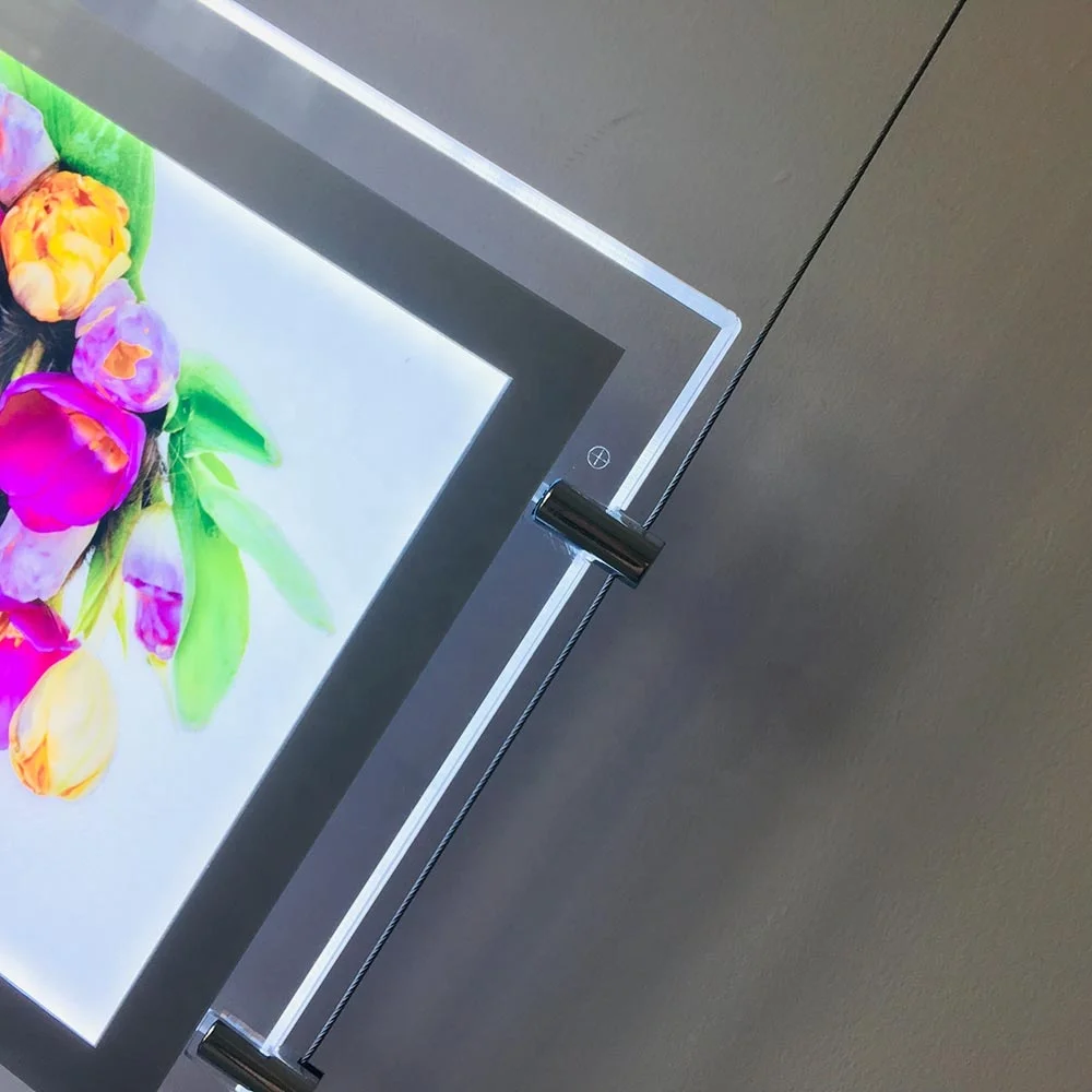 Backlit Column Acrylic Sheet Shadow Picture Frame Material Duratrans Led Panel A1 Slim Light Box for Advertising