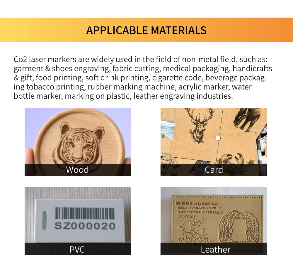 Integrated 30W RF CO2 Galvo Laser Marking Machine Non-Metal Materials Cutter Engraver DXF PLT BMP AI DWG for Wood Wood
