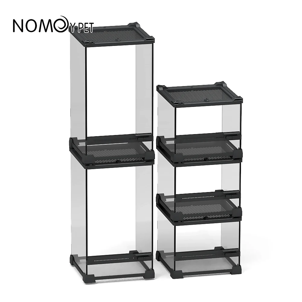 NOMOY PET Single Door Reptile Terrarium - Perfect for Geckos & Frogs