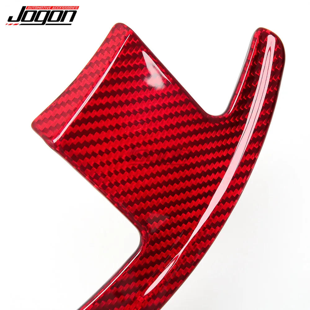 Red Black Real Carbon Fiber Steering Paddle Shifters Extension For BMW 3 5 6 7 X G Series G20 G30 G32 G12 G11 G01 G02 G05 G06