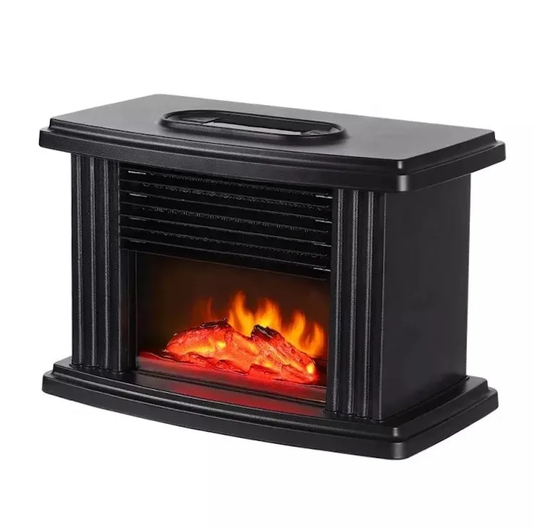 1000W Electric Fireplace Heater – Freestanding Log Burning Flame