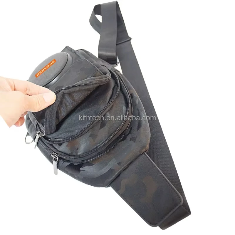 CH-M802 Cheap Travel BT Crossbody Chest Pack Bag Shoulder Bags Speaker for  Mountain Climbing Speaker Bag