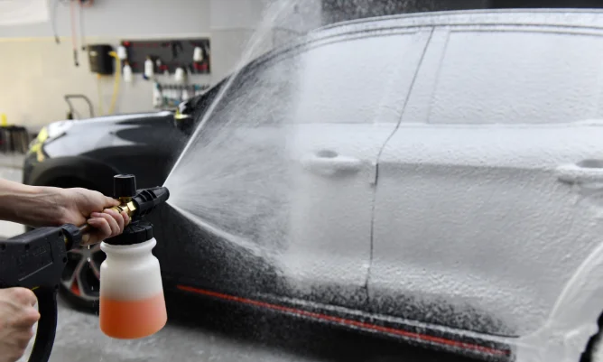 Pressure Washer Adjusable Foam Cannon 1L Transparent Foam Spray Can Car  Wash Soap Foam Gun Adjustable 1/4 Inch Quick Connect - AliExpress