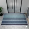 Clustered floor mat - gradient blue