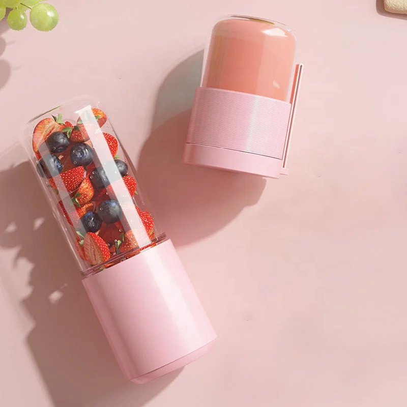 New USB Charging Smoothie Milkshake Juicer Portable Glass Body Juice Cup Students Home Multifunctional Juicing Glass 3