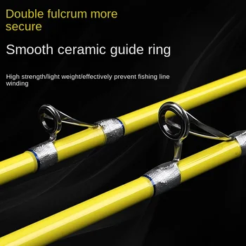CHEERY Carbon 2-Piece Ginkgo Boat Fishing Rod Fuji Guides for Yellow Gout Octopus Squid Perch Offshore Use No.40 – Trolling Lure – view 3