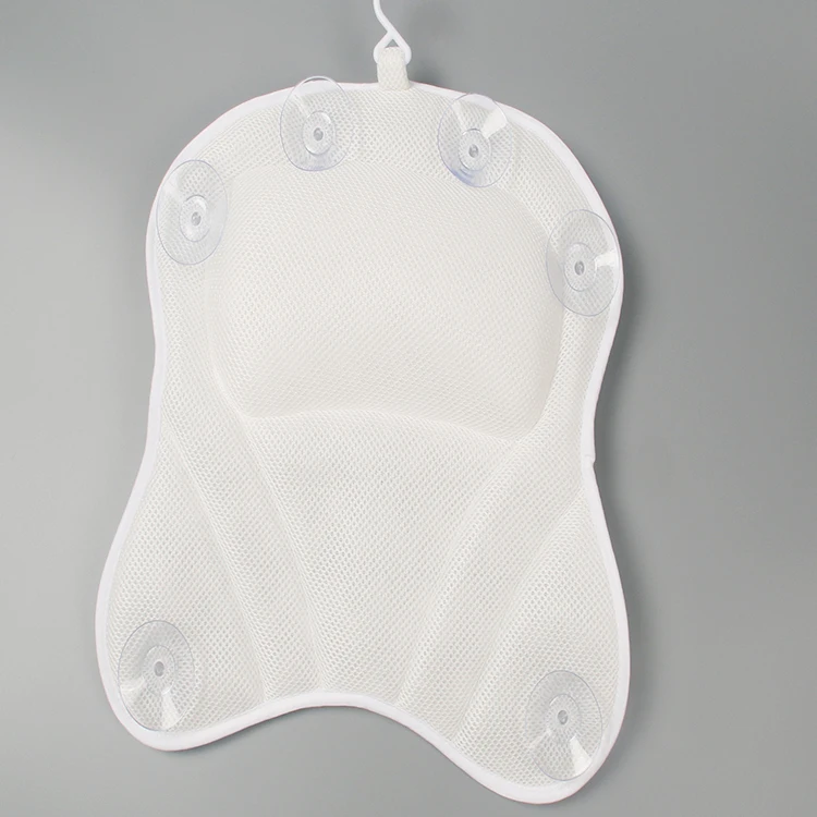 Дышащая 4d сетчатая 6 присосок для взрослых, водонепроницаемая Нескользящая подушка для спа-ванны, для ванны, поддержка шеи и спины