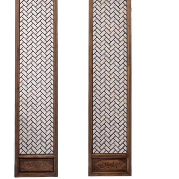 Carved Wooden Hollow Door Elegant Screens & Room Dividers