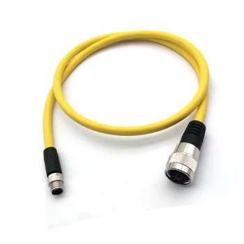 Smart SVLEC automation power connector with straight circular M12 4 pin L to T code male to female 7/8'' connectors