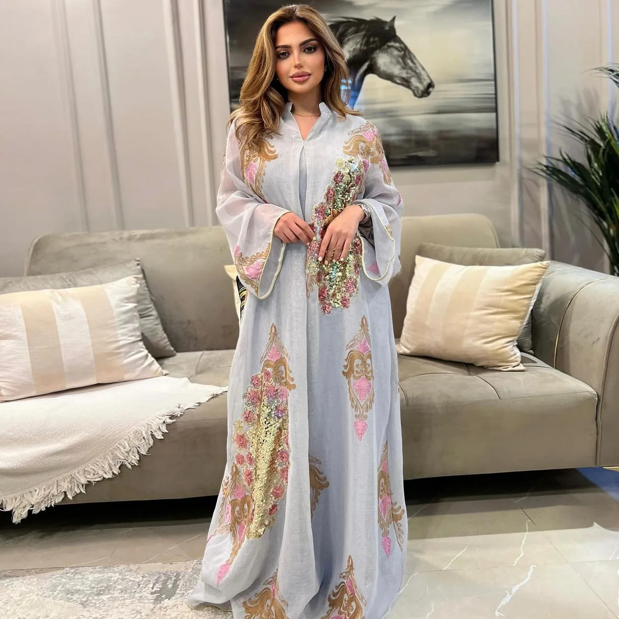 off the shoulder fitted dress Plus Size White Off Shoulder Gown by Cinderella Divine CD944WC main image 0