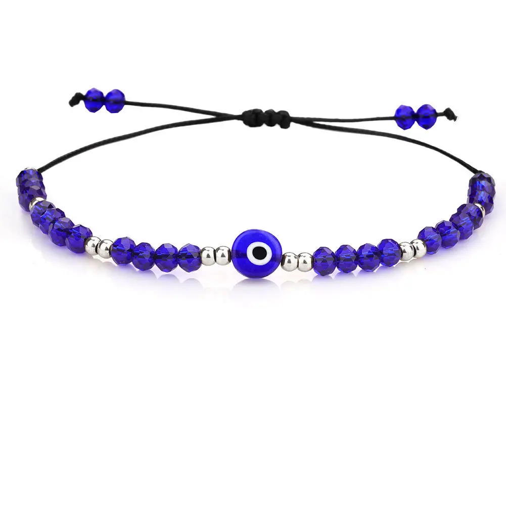 Wholesale Handmade Colored Mexican Bracelets Protection Mal De Ojo Bracelets Evil Eye Anklet Bracelets for Women