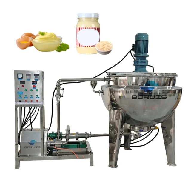 Easy to Cooperate Jam Making Machine/tomato Sauce Making Machine/industrial Cooking Pot With Mixer Mayonnaise Making Machine