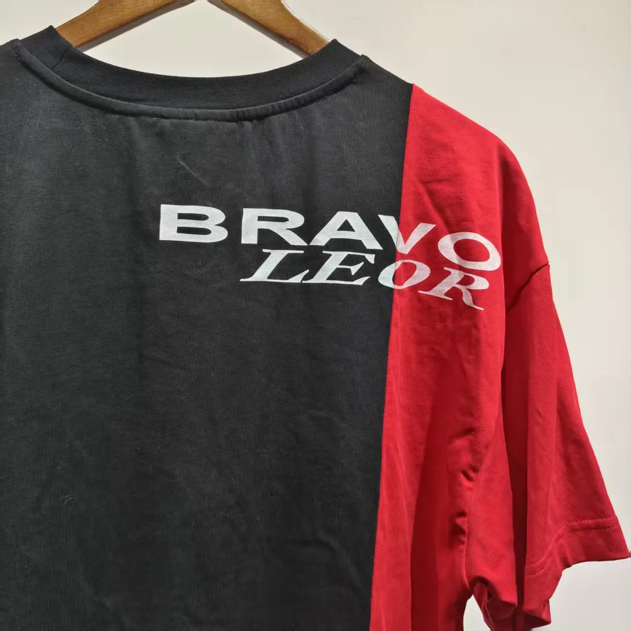 Custom Logo Distressed Look Heavyweight Fabric 100% Cotton Relaxed Fit Knit Casual Style T-Shirt gallery 4