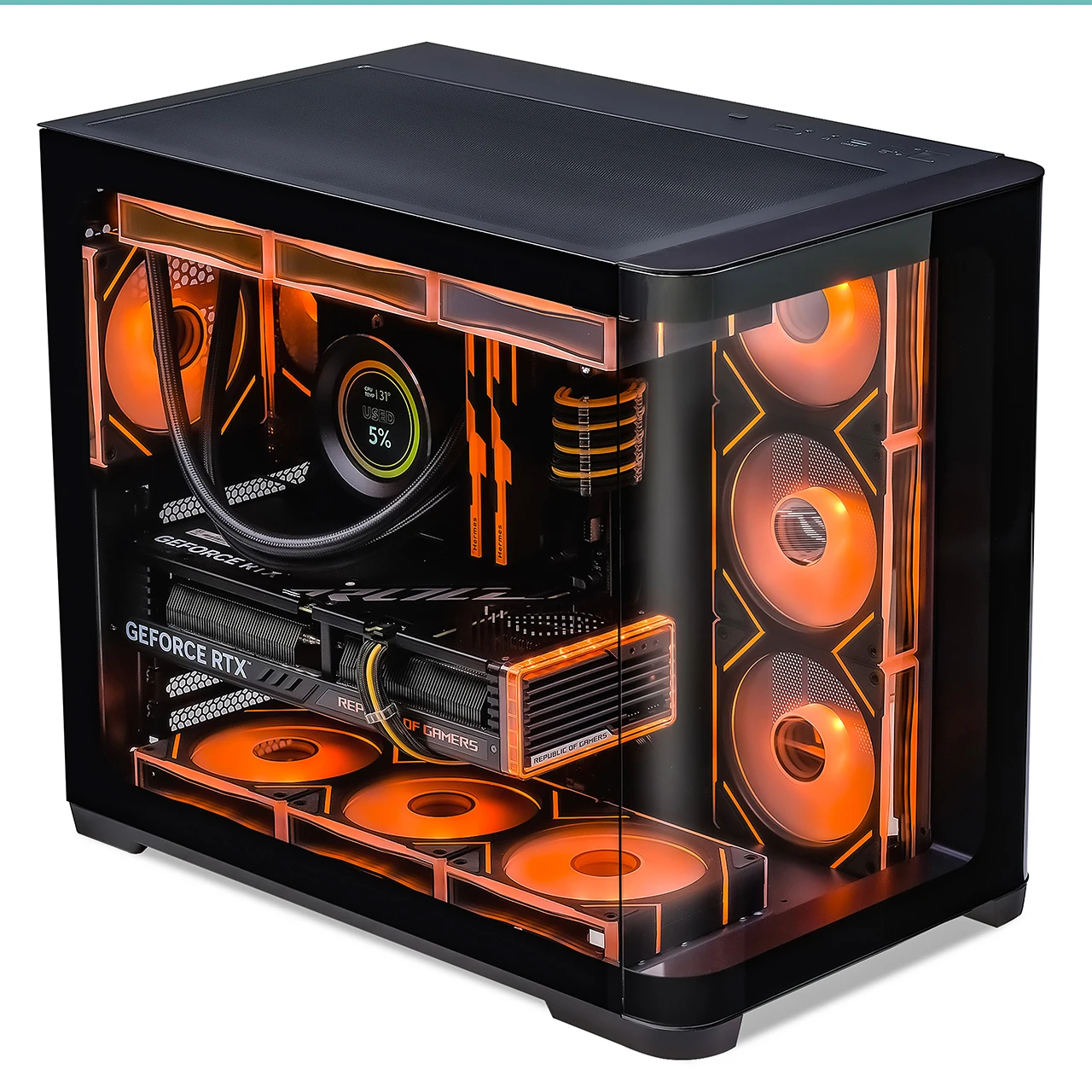 SAMA 2851A PC Computer ATX Gaming Tempered Glass Cabinet Case