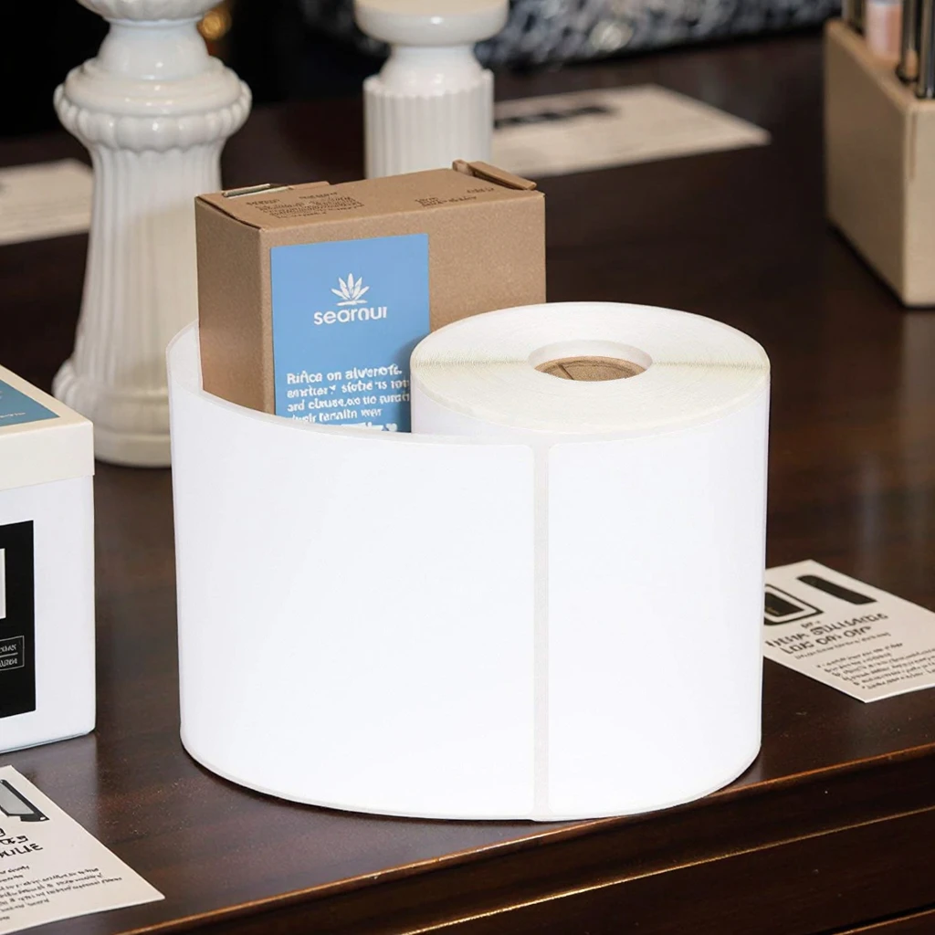 Thermal Labels 4x6 Inch Self-Adhesive Die Cut Blank Shipping Label Sticker Roll Waterproof Thermal Packaging for Supermarket supplier