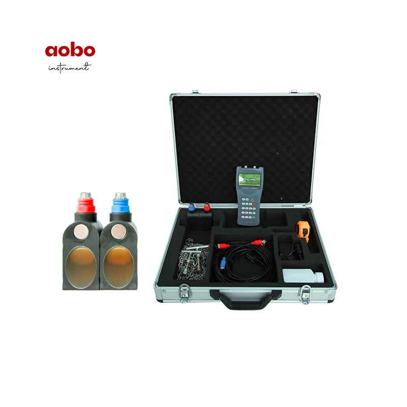 AOBO Portable Handheld Ultrasonic Flow Meter Tuf Ultrasonic Flow Meter Multi Pulse Technology Liquid Ultrasonic Flowmeter